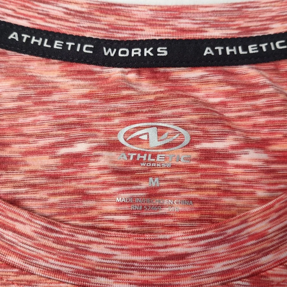 Athletic Works Space Dye Tee Moisture Wicking‎ T-Shirt Men's Size M Canyon NWT